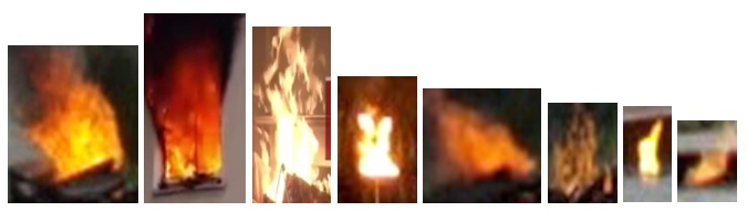 Примеры областей огня