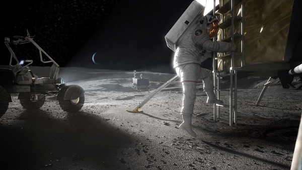 Комментаторы на прошлой неделе предполагали, что посадка Artemis 3 на Луну может не состояться вблизи южного полюса Луны, но с тех пор НАСА подтвердило, что все еще планирует отправиться к южному полюсу. (Источник: НАСА)