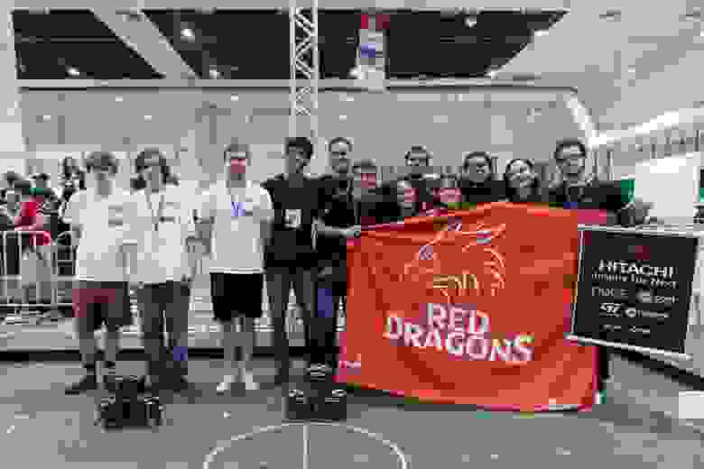 Команды: Eagles - слева, Red Dragons - справа