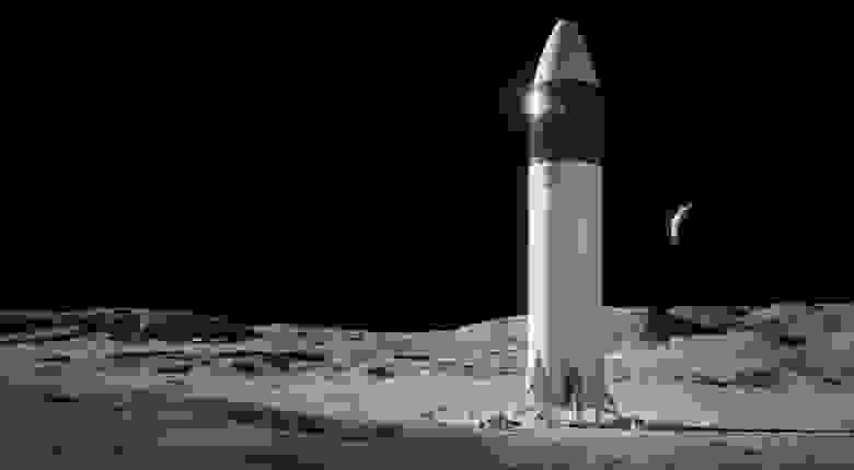 Макет лунного посадочного модуля Starship / SpaceX