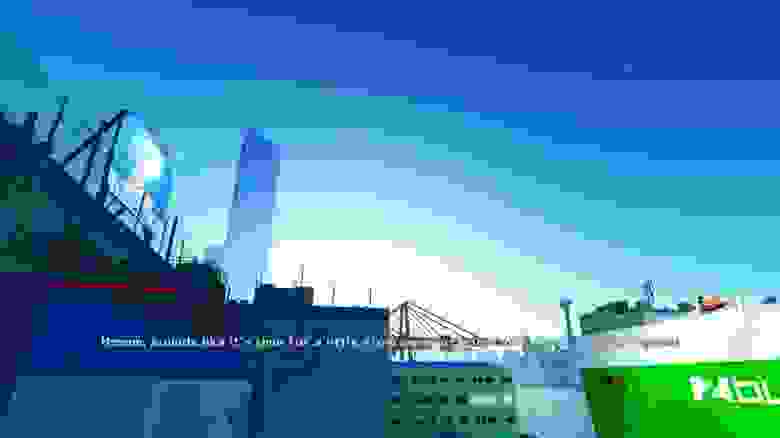 Скриншоты локаций с 3-го и 7-го уровней, расположенных в разных концах города Mirror's Edge