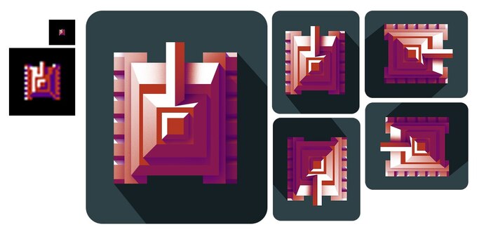Прототипы low-poly aрта для игры Прототипы low-poly aрта для игры