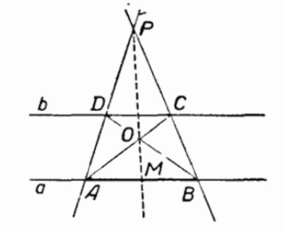 Найти центр окружности при помощи треугольника и карандаша