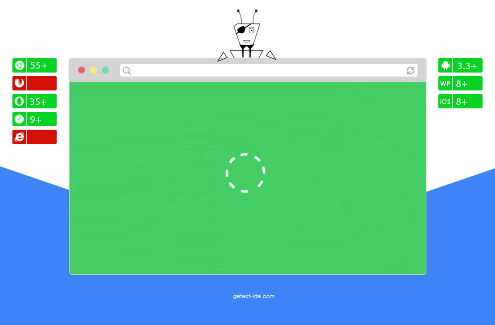 Круглый preloader на css - Simple CSS3 Animation Example