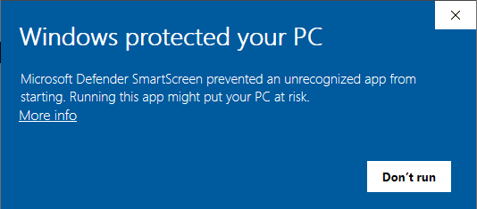 [Перевод] Windows Defender SmartScreen вредит независимым разработчикам