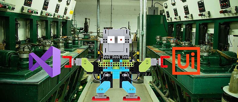 Робот строит действие для UiPath