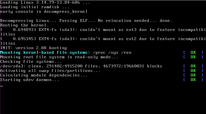 Elbrus OS boot process