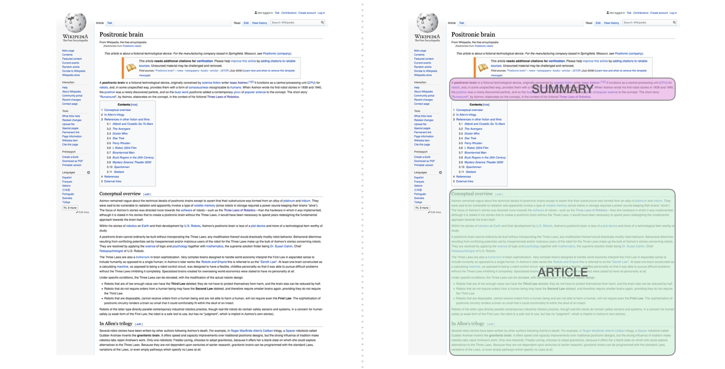 wikipedia-summarization