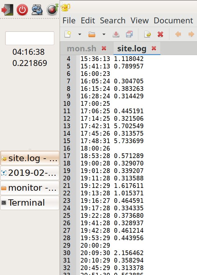 The simplest web site monitor