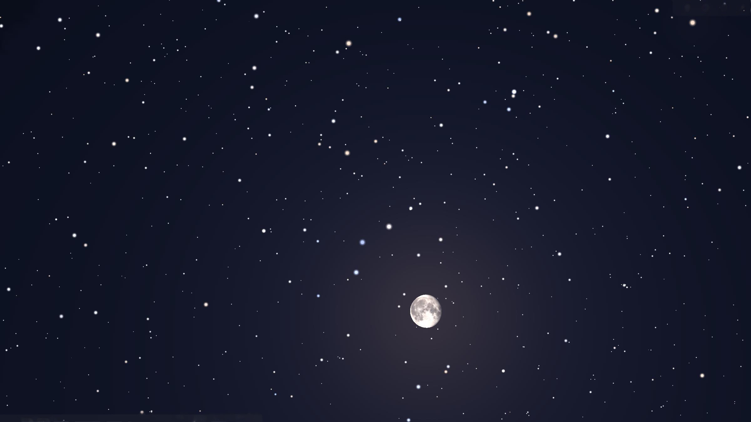 Ночь с 13 на 14 августа 2022. Луна вблизи астеризма «Лягушачья лапка»