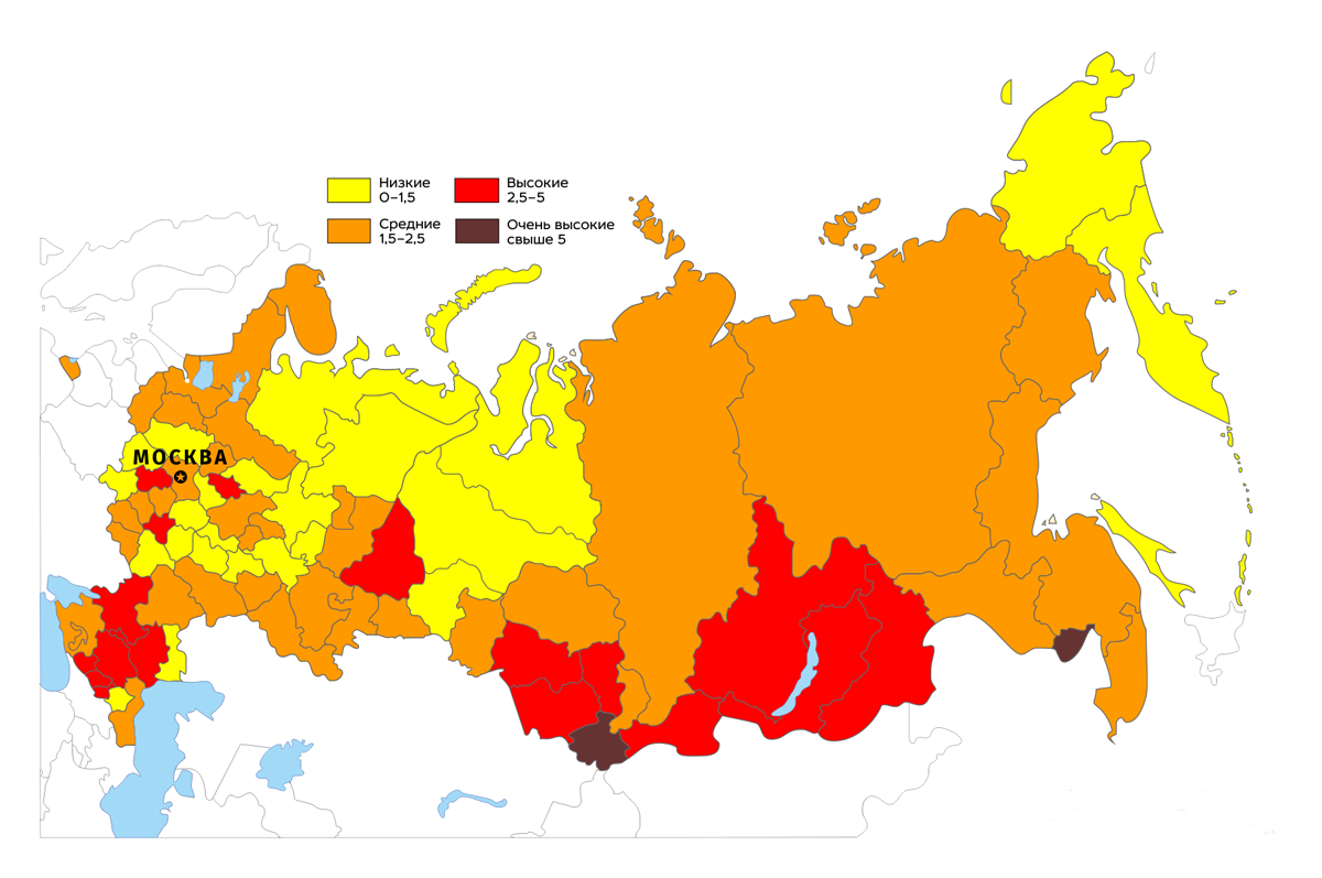В пяти регионах России риск заболеть раком у курильщиков в 25 раз выше
