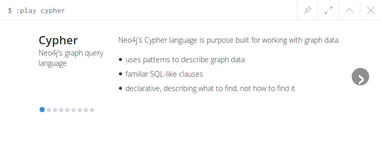 Neo4j Browser: play cypher