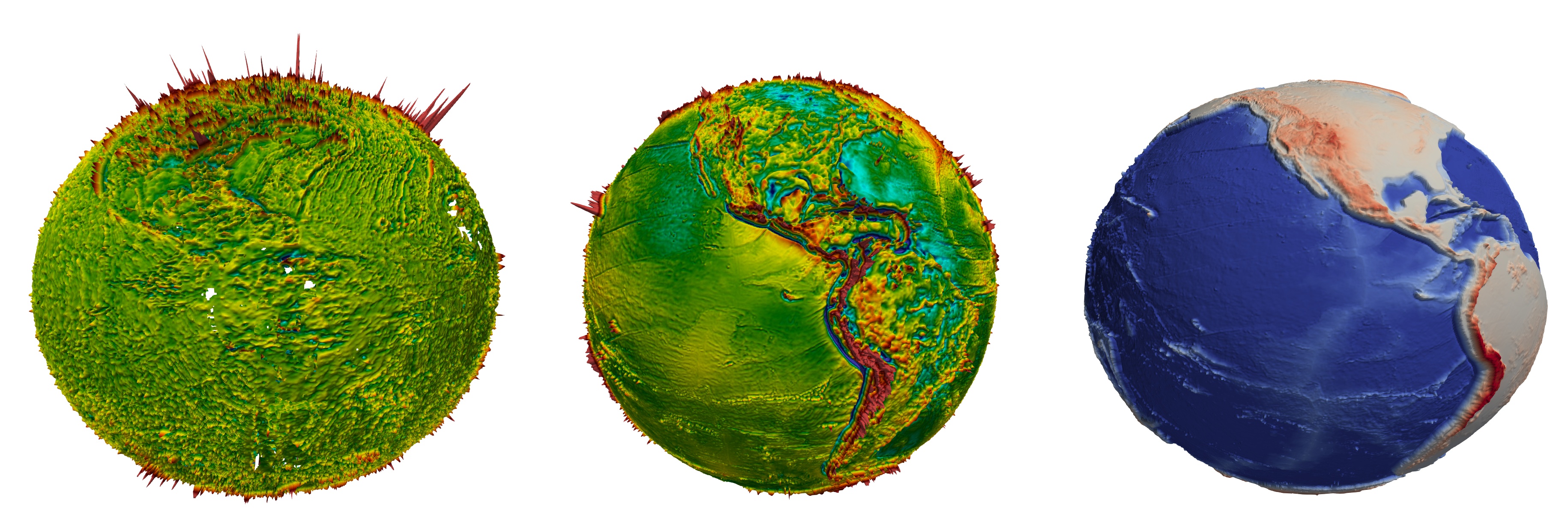 Earth Observation Data on the Globe