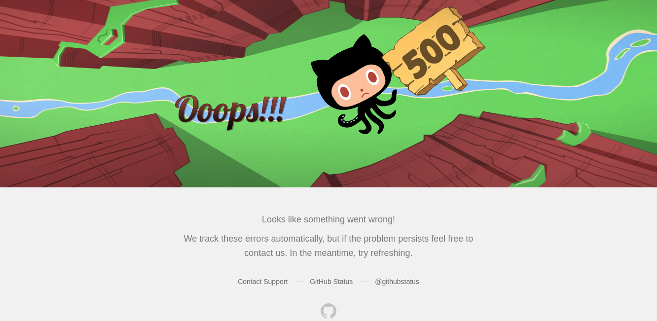 GitHub упал — и сайт, и сервер