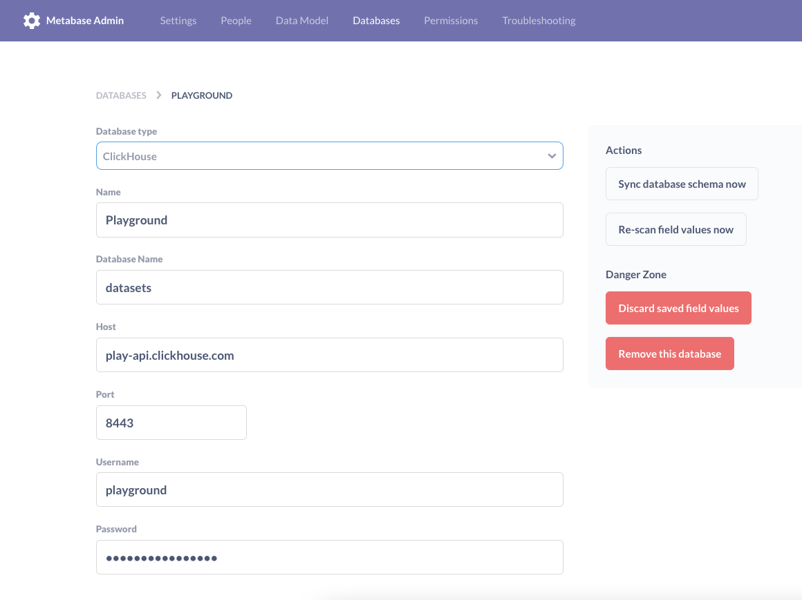 Metabase + Clickhouse tutorial on Yandex.Cloud · GitHub