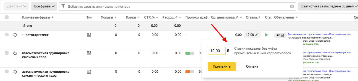 Penargetan otomatis di Yandex.Direct: cara mengajarkan sistem untuk mengarahkan lalu lintas murah [+ case]