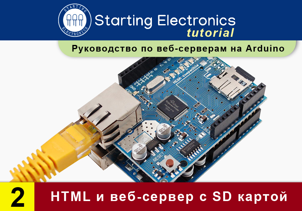 [Перевод] Starting Electronics: руководство по веб-серверам на Arduino. Часть2. HTML и веб-сервер с SD картой
