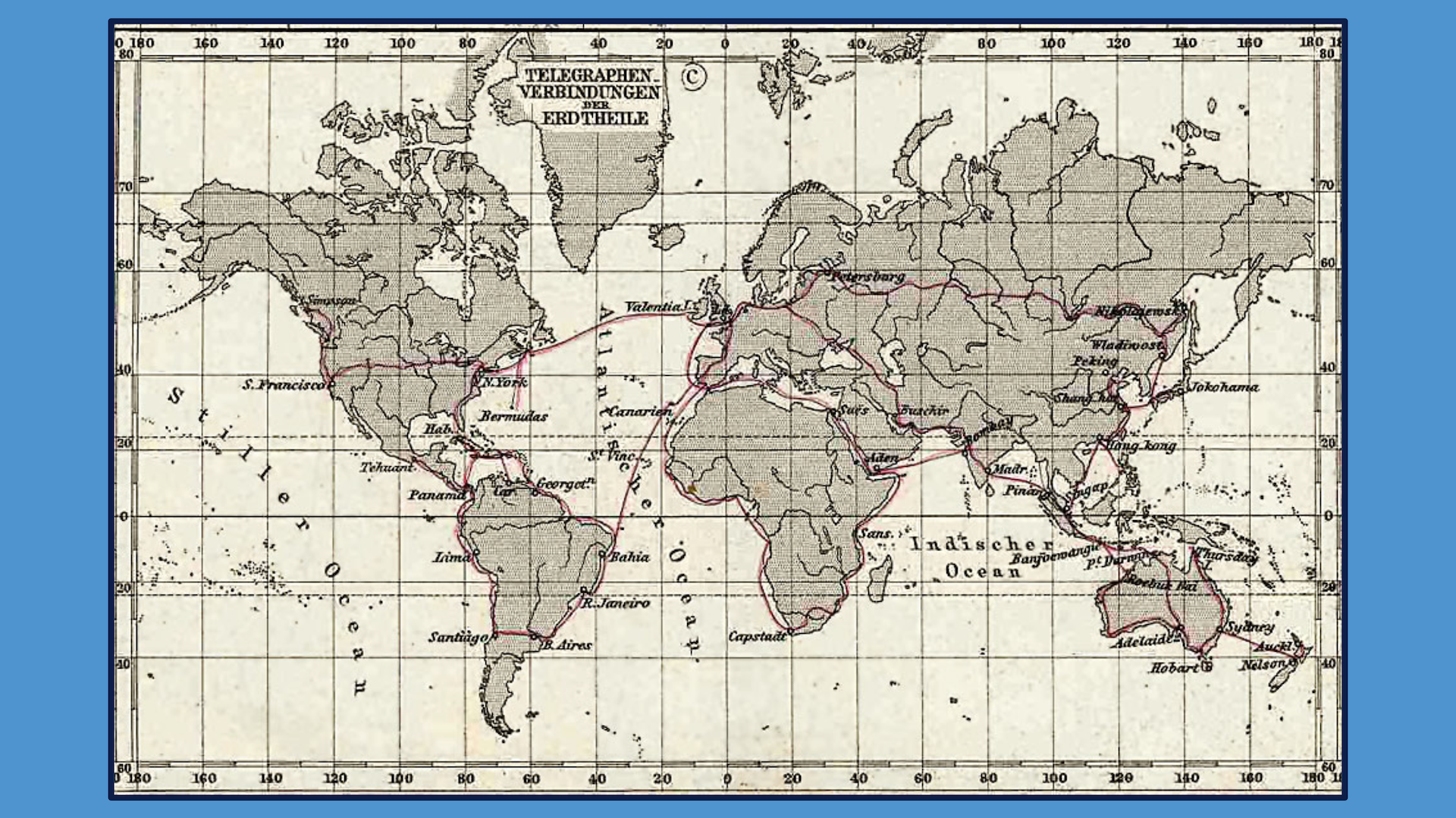 Menaskop. Карта телеграфа